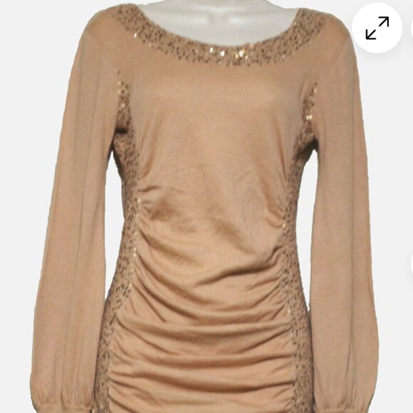 PHILLIP BLUSH FOR Emma Posh Sweaters - PHILLIP BLUSH FOR Emma Posh 100% Cashmere Sequin Long Sleeve Sweater:M